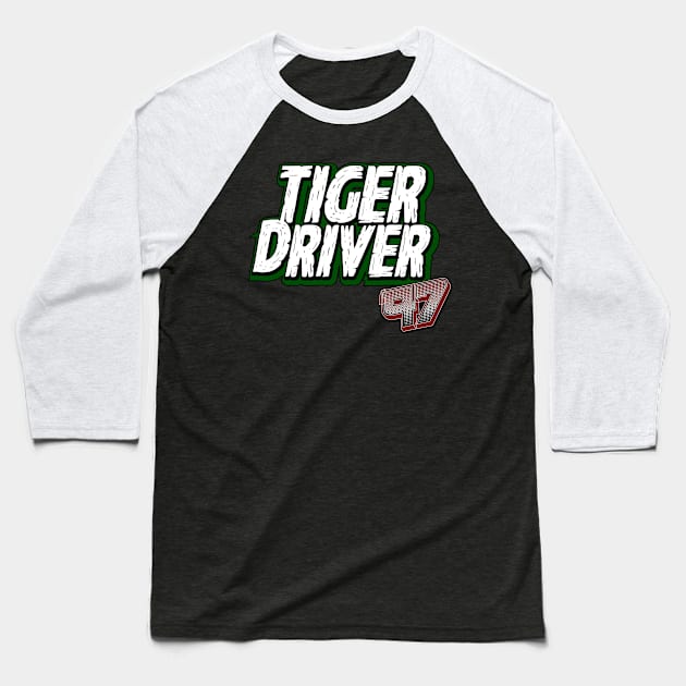 TIGER DRIVER '97 Baseball T-Shirt by C E Richards